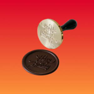 Chocolate stamps for desserts